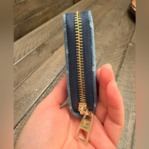 Denim Monogram Large Wallet, New - Picture 6 of 16